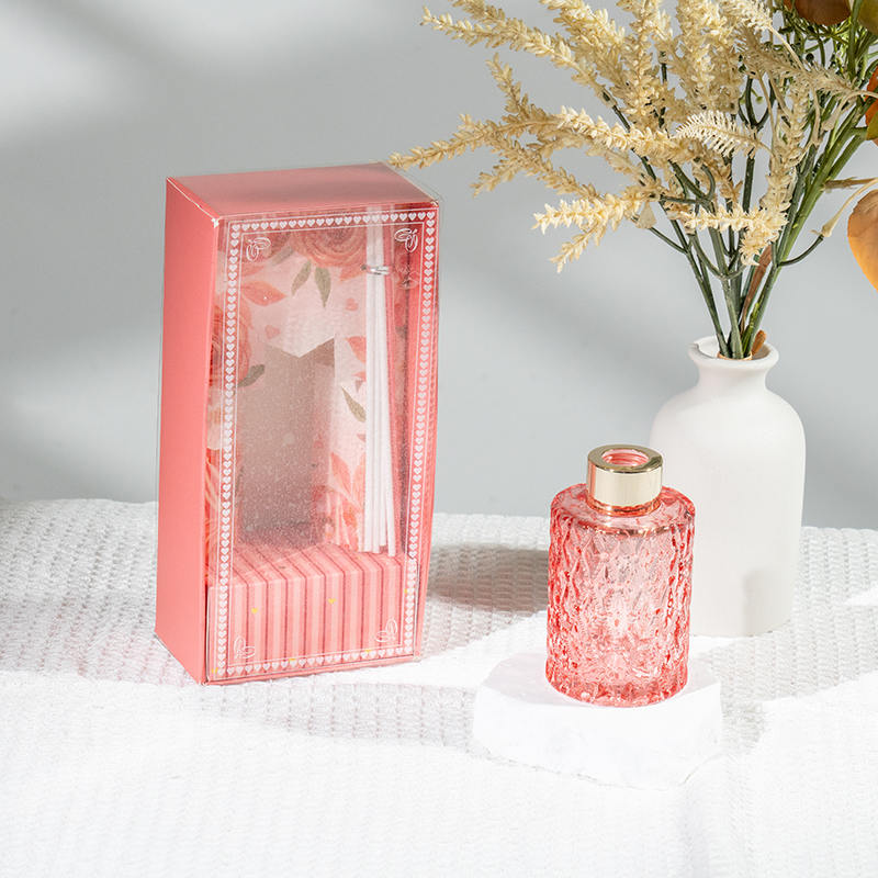 Valantínska okrúhla fľaša trstinový difuzér-domáci výrobca aróma difuzéra