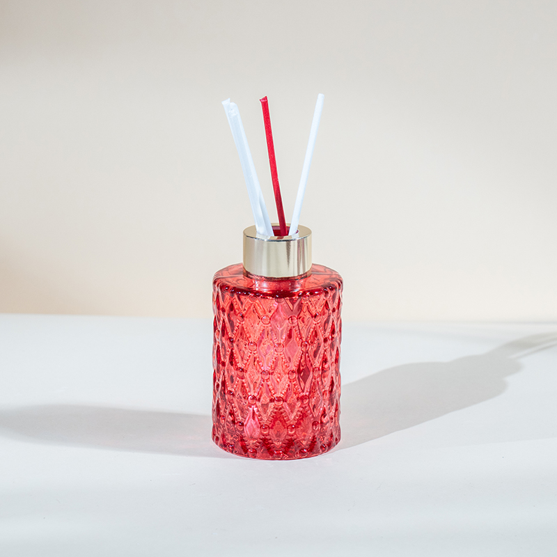 Valantínska okrúhla fľaša trstinový difuzér-domáci výrobca aróma difuzéra