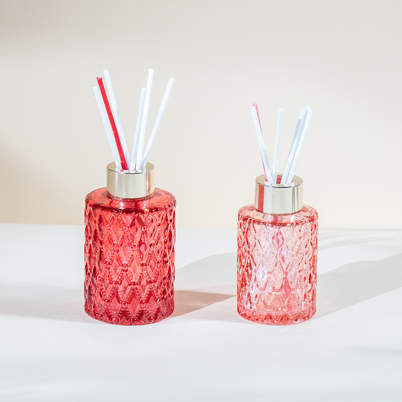 Valantínska okrúhla fľaša trstinový difuzér-domáci výrobca aróma difuzéra