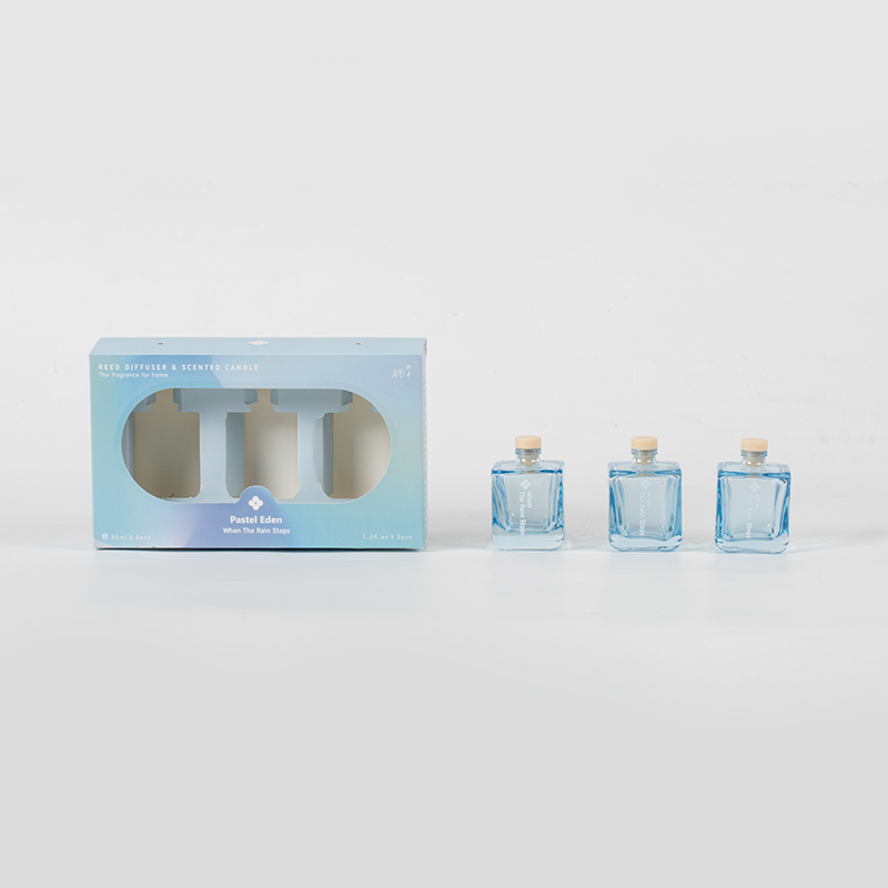 Súprava 3ks štvorcového rákosového difúzora na fľašu-3ks sada aróm