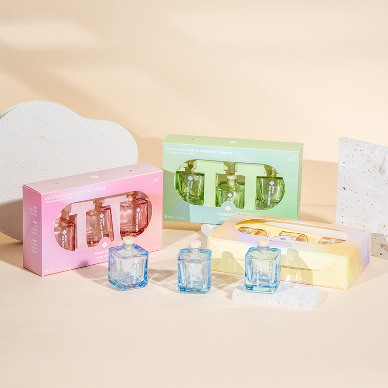 Súprava 3ks štvorcového rákosového difúzora na fľašu-3ks sada aróm